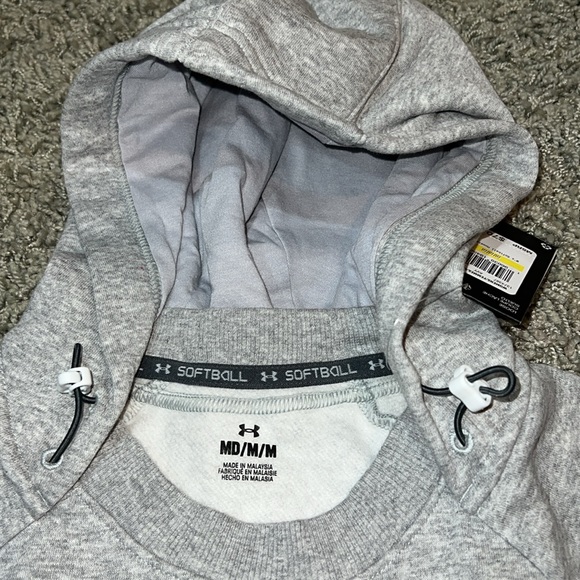 Womens Under Armour Softball Hoodie Sweatshirt (M) - Picture 3 of 8